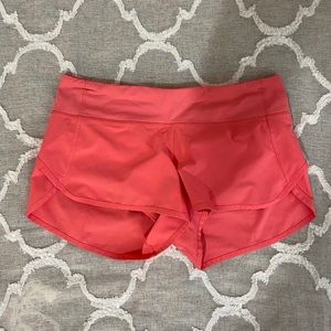 Lululemon Salmon Exercise Shorts